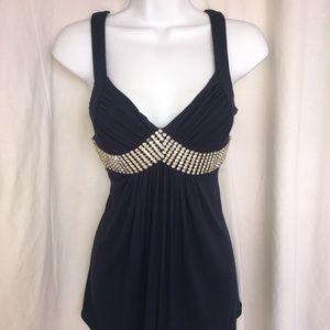 Sky brand top with crystals